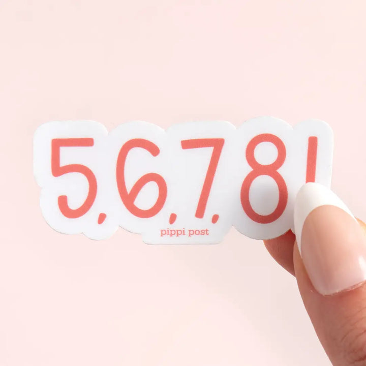 5,6,7,8! Sticker