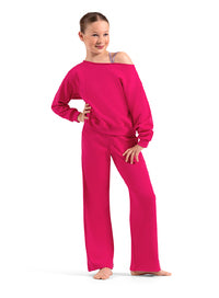 Girls Wide Leg Sweatpants