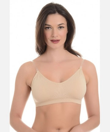 QT Intimates Women's Clear Strap Shaparee Ballet Bra 333