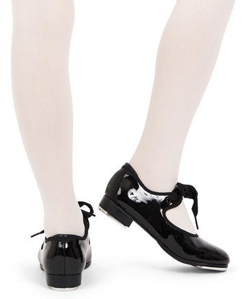 Capezio Girls Shuffle Tap with Double Snap Fastening Elastic 356C