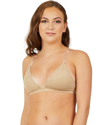 Tween Deep Neck Clear Back Bra 3777t