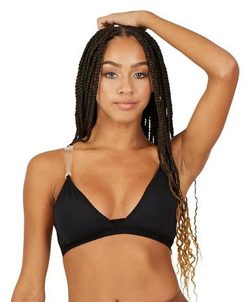 Capezio Tween Deep Neck Clear Back Bra 3777T