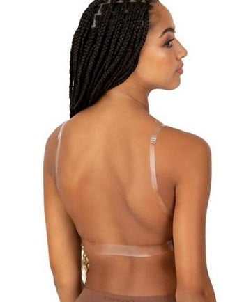 Capezio Women's Deep Neck Clear Back Bra 3777W