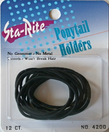 Sta-Rite Regular Size Metal Free Pony Tail Holders 12 count 4200