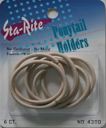 Sta-Rite Large Metal Free Pony Tail Holders 6 count 4300