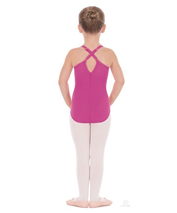 Eurotard Girl's Adjusable Convertible Strap Mircrofiber Camisole Leotard 44819C