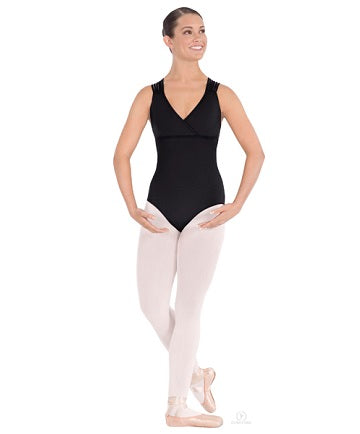 Eurotard Women's Microfiber Woven Lattice Back Leotard 4493