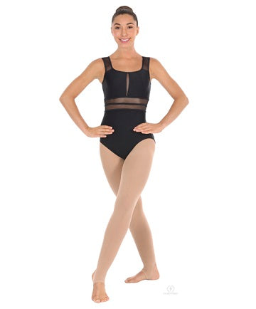 Eurotard Women's Striped Mesh Nylon/Spandex Tank Leotard 59899