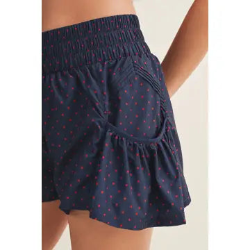 Polka Dot Nylon Shorts