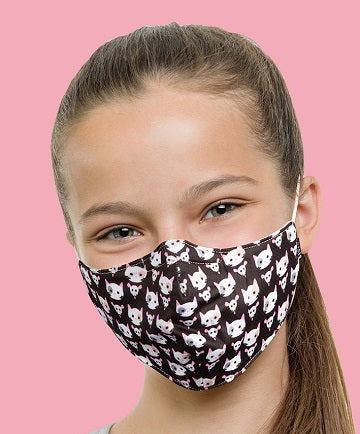 Bloch Child OSFM Printed Face Mask with Lanyard and Adjustable Ear Loops A005C