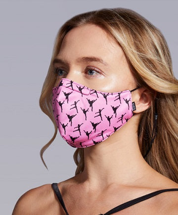 Bloch Child OSFM Printed Face Mask with Lanyard and Adjustable Ear Loops A005C