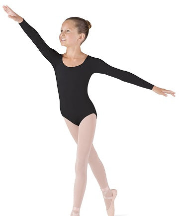 Bloch Girl's Microlux Performance Long Sleeve Leotard CL5609