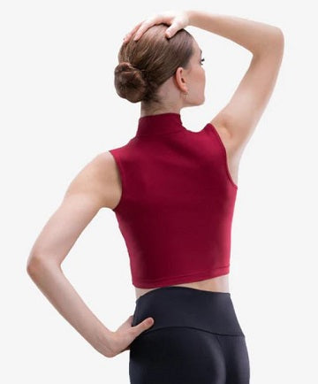 SHOW TOP 1/4 Zip Crop Top for Women by So Danca SL199