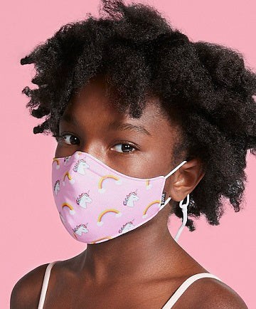 Bloch Child OSFM Printed Face Mask with Lanyard and Adjustable Ear Loops A005C