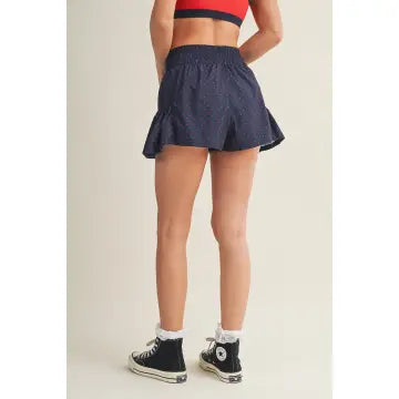 Polka Dot Nylon Shorts