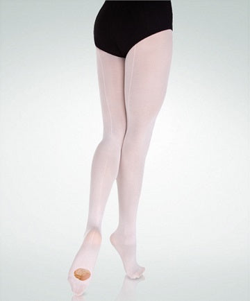Body Wrapper's Ultrasoft Supplex®/Lycra® Microfiber Backseam Conv. Tights C39