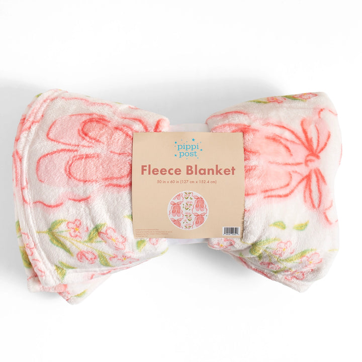 Pink Ballet Slippers & Floral Blanket