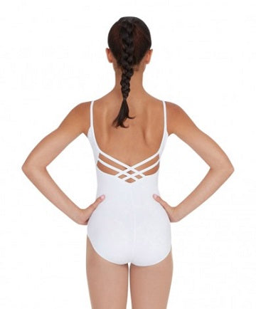 Capezio Women's V-Neck Camisole Leotard with Double Cross Back Straps CC102