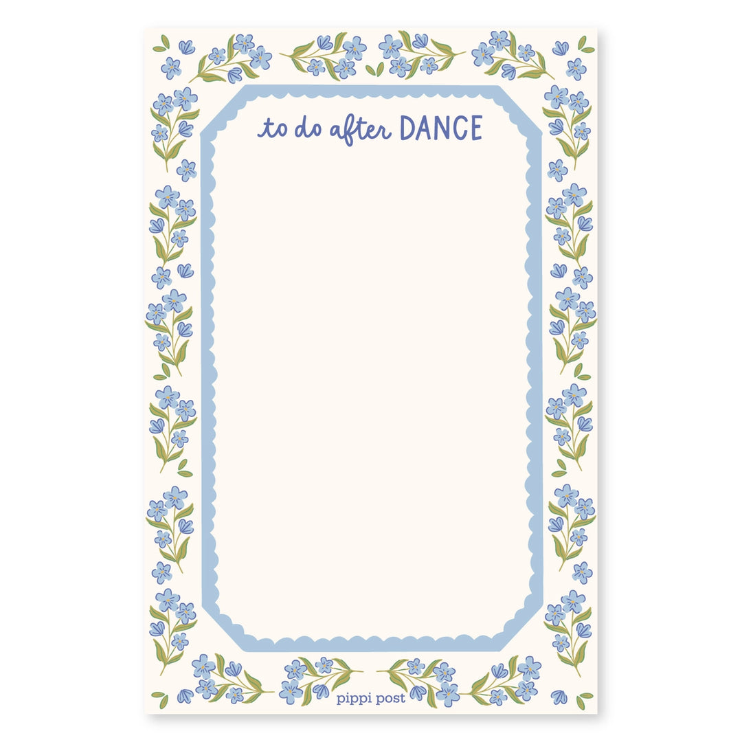 To Do After Dance Notepad