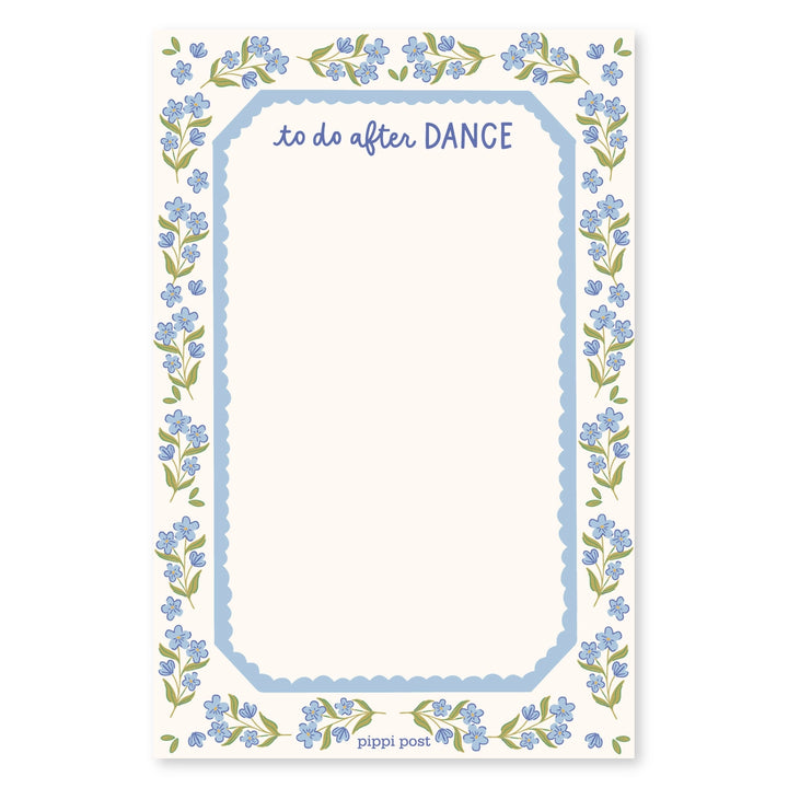 To Do After Dance Notepad