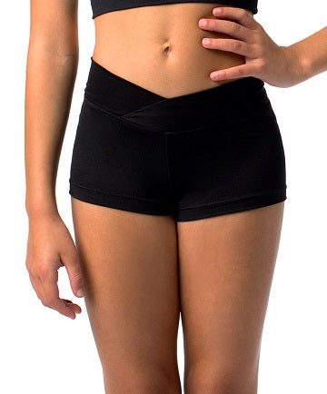 So Danca Girls Bree Microfiber V Waist Shorts SL81