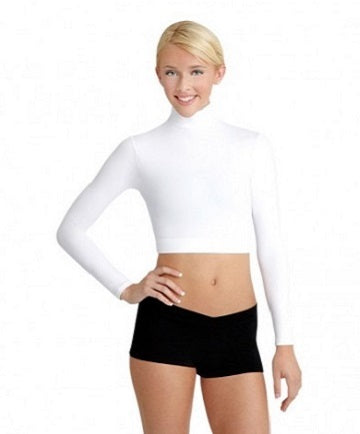 Capezio Girl's Turtleneck Long Sleeve Crop Top TB107C