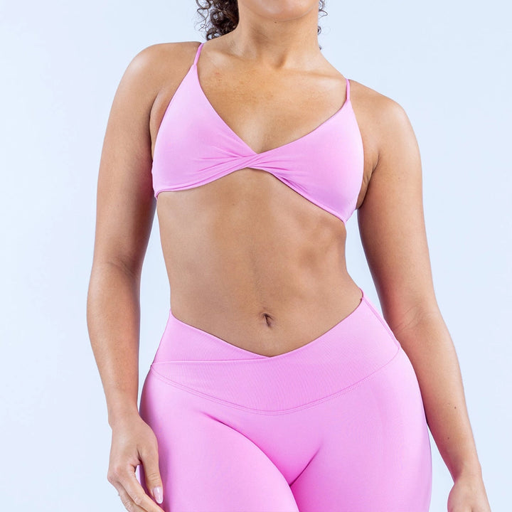 Seamless Twist-Front Bra