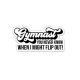 Gymnast Flip Out Sticker