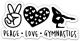 Peace Love Gymnastics Sticker
