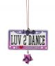 Ganz LUV 2 DANCE License Plate Ornament 133778