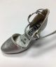 Pillows for Pointes Silver Ballroom Shoe Zipper Pull/Keyring MBR
