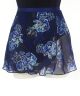 Blue Metallic Floral Wrap Skirt for Ladies from Dasha Designs 4492BM