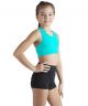 Covalent Activewear Girls Shorty Shorts with Scrunchy Assorted Colors 5106