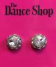 Dance Shop Competition Earrings 13mm Clear Pierced