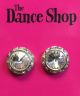 Dance Shop Competition Earrings 16mm Clear Pierced