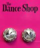 Dance Shop Competition Earrings 16mm Clear Clip-On