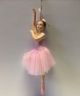 Ballerina with Pink Dress Resin Ornament 6.25