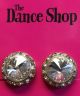 Dance Shop Competition Earrings 20mm Clear Clip-On