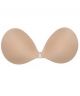 Self Adhesive Reusable Sticky Bra Strapless and Backless Nude by QT Intimates