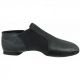 Dance Class Child's Black Leather/Spandex Slip-on Gore Jazz Boot GB100