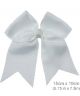 Solid White Cheer Bow