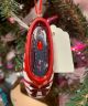 Capezio Candy Cane Holiday Pointe Shoe Ornament w/Swarovski Crystal NA1040U