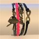 Infinity Bracelet Love, Ballerina - Black and Hot Pink