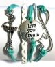 Infinity LIVE YOUR DREAM Ballerina Bracelet 7-8.5