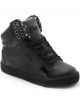 Black/Black Pop Tart Grid Hop Hop Sneakers for Adults by Pastry PA153105