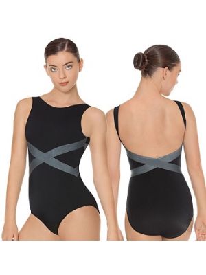 Eurotard Women's Angled Slate Tank Leotard