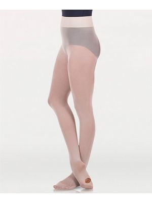 Body Wrapper's Womens Wide Knit Waist Total Stretch Convertible Tights PLUS A41X